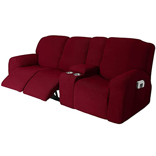Sofabezug, Schonbezug for Liegesofa, Mit Getränkehaltern – Möbelschutzbezug for 2-3-Sitzer-Liegesofa Mit Konsole(N,3 Seater) von NEYTIIR
