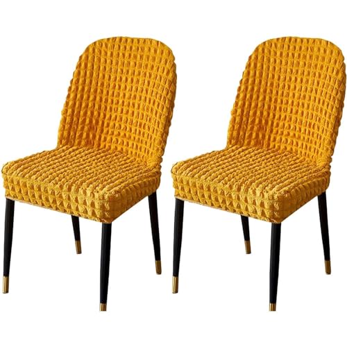 Stretch-Stuhlbezug Mit Gebogener Rückenlehne, Stretch-Stuhlbezüge for Esszimmerstühle, Abnehmbarer Akzentstuhlbezug, Einfache Installation(C,2pack) von NEYTIIR