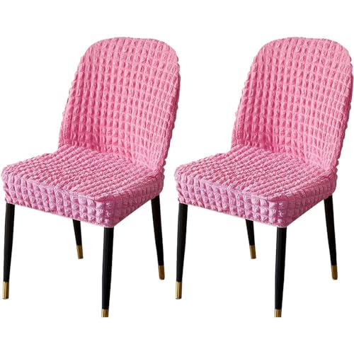 Stretch-Stuhlbezug Mit Gebogener Rückenlehne, Stretch-Stuhlbezüge for Esszimmerstühle, Abnehmbarer Akzentstuhlbezug, Einfache Installation(D,2pack) von NEYTIIR