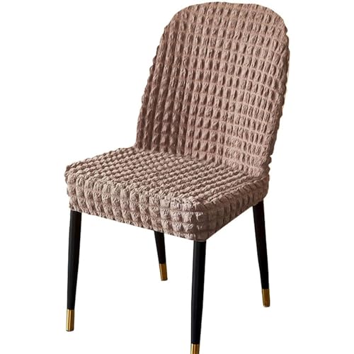 Stretch-Stuhlbezug Mit Gebogener Rückenlehne, Stretch-Stuhlbezüge for Esszimmerstühle, Abnehmbarer Akzentstuhlbezug, Einfache Installation(E,1pack) von NEYTIIR