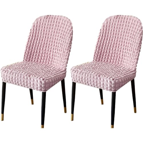 Stretch-Stuhlbezug Mit Gebogener Rückenlehne, Stretch-Stuhlbezüge for Esszimmerstühle, Abnehmbarer Akzentstuhlbezug, Einfache Installation(G,2pack) von NEYTIIR