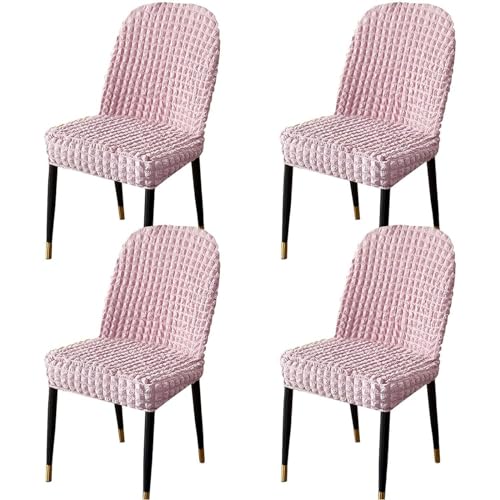 Stretch-Stuhlbezug Mit Gebogener Rückenlehne, Stretch-Stuhlbezüge for Esszimmerstühle, Abnehmbarer Akzentstuhlbezug, Einfache Installation(G,4pack) von NEYTIIR
