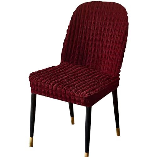 Stretch-Stuhlbezug Mit Gebogener Rückenlehne, Stretch-Stuhlbezüge for Esszimmerstühle, Abnehmbarer Akzentstuhlbezug, Einfache Installation(H,1pack) von NEYTIIR