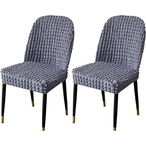 Stretch-Stuhlbezug Mit Gebogener Rückenlehne, Stretch-Stuhlbezüge for Esszimmerstühle, Abnehmbarer Akzentstuhlbezug, Einfache Installation(I,2pack) von NEYTIIR