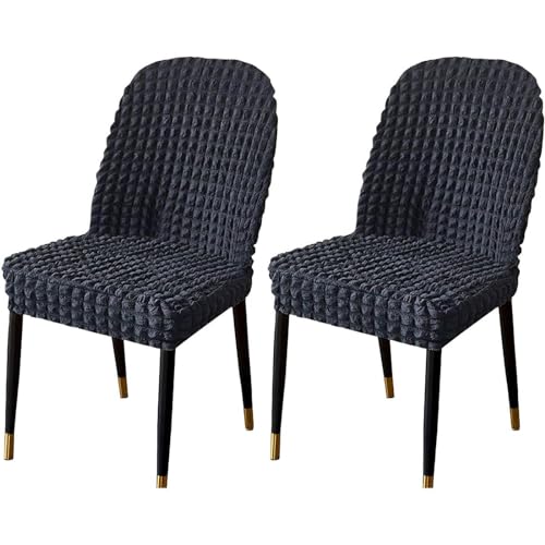 Stretch-Stuhlbezug Mit Gebogener Rückenlehne, Stretch-Stuhlbezüge for Esszimmerstühle, Abnehmbarer Akzentstuhlbezug, Einfache Installation(K,2pack) von NEYTIIR