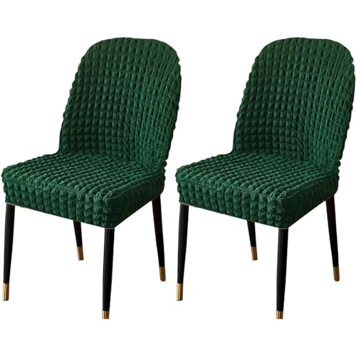 Stretch-Stuhlbezug Mit Gebogener Rückenlehne, Stretch-Stuhlbezüge for Esszimmerstühle, Abnehmbarer Akzentstuhlbezug, Einfache Installation(L,2pack) von NEYTIIR