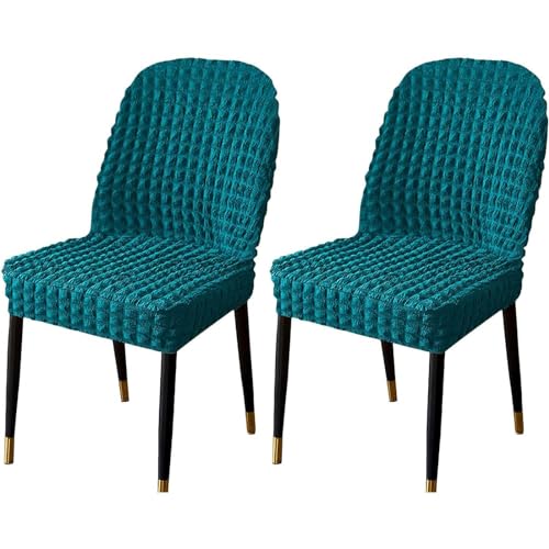 Stretch-Stuhlbezug Mit Gebogener Rückenlehne, Stretch-Stuhlbezüge for Esszimmerstühle, Abnehmbarer Akzentstuhlbezug, Einfache Installation(M,2pack) von NEYTIIR