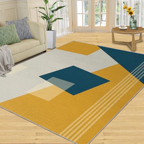 Teppich Im Europäischen Stil, Tintenpfingstrosen-Blumenmuster, Rutschfester Teppich Für Schlafzimmer Und Esszimmer, Leicht Zu Reinigen, Heimdekoration(European Medieval,70 x 120 cm) von NEYTIIR