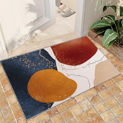 Teppich Kinder Teenager Jungen Spielmatte 3D Abstrakte Marmorstruktur Gedruckt Teppich Wohnzimmer Schlafzimmer Dekoration(Ink Graffiti,60 x 90 cm) von NEYTIIR