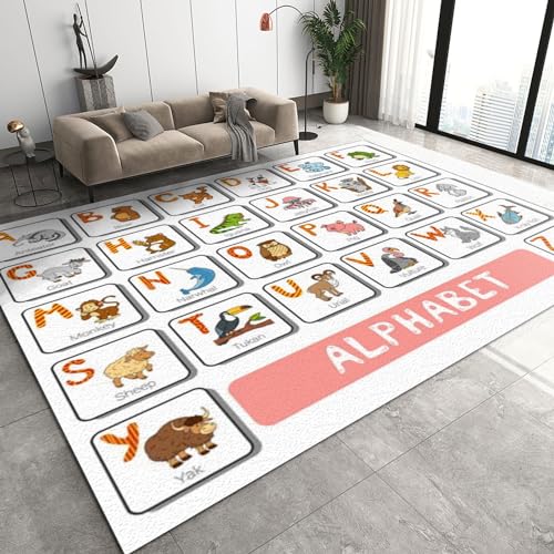 Teppich Mit Weltkarte, Vintage-Schlafzimmerteppich, Maschinenwaschbar, Großer Teppich, Weich, Geeignet Für Schlafzimmer, Heimdekoration, Eingangsbereich(Pattern2,80x150cm) von NEYTIIR