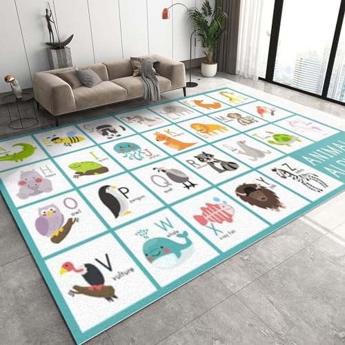 Teppich Mit Weltkarte, Vintage-Schlafzimmerteppich, Maschinenwaschbar, Großer Teppich, Weich, Geeignet Für Schlafzimmer, Heimdekoration, Eingangsbereich(Pattern6,80x220cm) von NEYTIIR