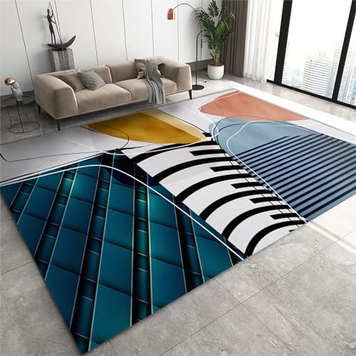 Teppiche Cartoons Für Kinder, Teppich, Kurzer Samtiger Apartmentteppich, Pflegeleicht, Langlebig Für Wohnzimmer, Arbeitszimmer(Pattern1,140x200cm) von NEYTIIR