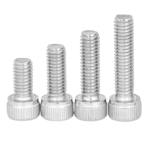 Ctongrun-Zylindrische Kopfschrauben M1,4 M1,6 M2 M2,5 M3 Edelstahl-Innensechskantschraube, Innensechskantschraube Langlebig und robust(X8mm,M1.6 50pcs) von NEZIH