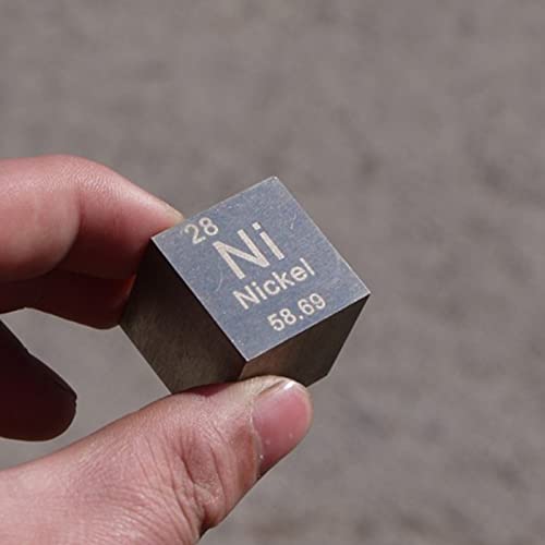 NEZIH 20Mm 99,5% Hochreinheit Nickel Metallic Nickel Periodenkreuz Cube Element Hobby Display Sammlung von NEZIH