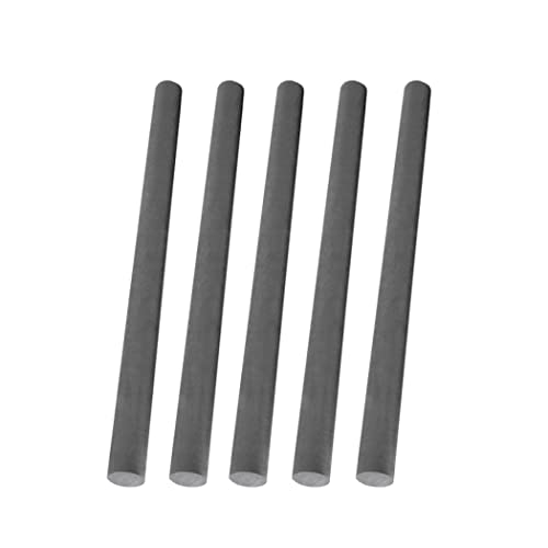 NEZIH 5Stück Graphitstab 99,9% Elektrode Zylinderstab Kohlenstoffgraphitstab,Länge 100Mm,Durchmesser 3Mm Bis 10Mm/Diameter 3Mm von NEZIH