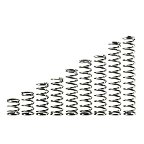 NEZIH Lbin-Druckfedern Durchmesser 1,4 mm, Außendurchmesser 8–12 mm, Länge 10–100 mm. 65 Mn zylindrische Spiral-Kompressions-Rückholfeder Langlebig und Korrosion(90mm (5Pcs),8mm) von NEZIH