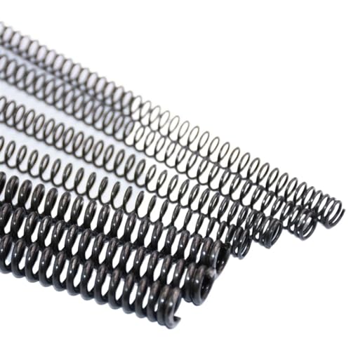 NEZIH Lbin-Druckfedern Leitungsdurchmesser: 0,8 mm, Außendurchmesser: 5–12 mm, Länge: 305 mm, Y-Typ, Druckfeder aus schwarzem Manganstahl, 1 Stück. Langlebig und Korrosion(0.8x8x305mm) von NEZIH