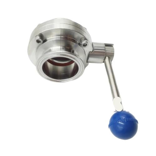 3/4 Zoll Edelstahl 304 Absperrklappe Tri-Clamp Typ 50,5 mm Außendurchmesser Dichtung von NEZUCHPV