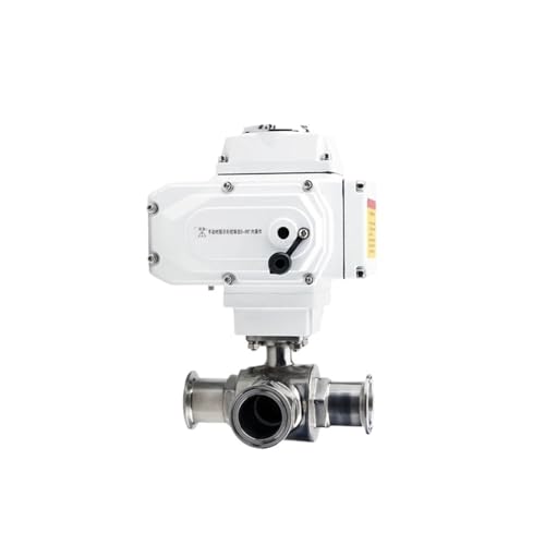 38mm Dreiwege-Kugelhahn Edelstahl T/L Typ Tri-Clamp Elektro-Kugelhahn 220V 24V(L TYPE_220VAC) von NEZUCHPV