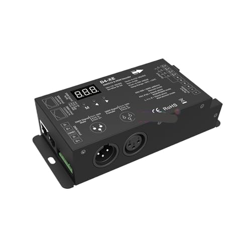 4 Kanal CV 512 Decoder RDM Digitalanzeige 12V-36V 24V 8A/CH D4-XE for einfarbige RGB RGBW LED-Lichtleiste von NEZUCHPV