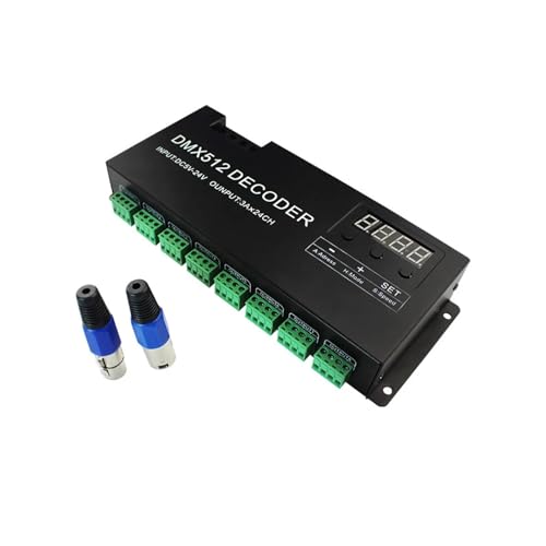512 Decoder 24 Kanäle RGB LED Streifen Treiber Digitalanzeige Dimmen Decoder Controller LED Streifen DC5V-24V 24 Kanäle 512 Decoder 24 Kanäle RGB LED Streifen Treiber Digitalanzeige Dimmen Decoder Controller LED Streifen DC5V-24V 24 Kanäle von NEZUCHPV