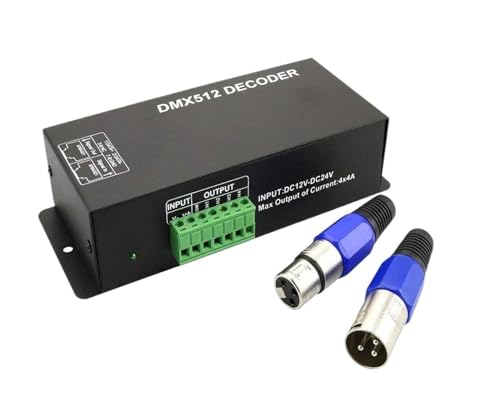 512-Decoder mit Digitalanzeige-Dimmtreiber RGBW 24-Kanal-LED-Decoder-Controller for Lampe DC5V-24V (24 Kanäle)(4 channle) von NEZUCHPV