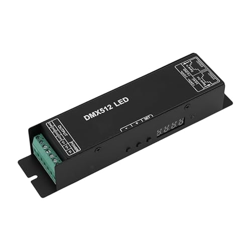 512 Digitalanzeige-Decoder, Dimmtreiber Dmx512-Controller, geeignet for LED-Lichtleisten DC12-24V 20A (4 Kanäle) von NEZUCHPV