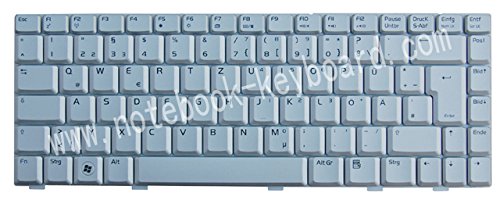 NExpert Orig. QWERTZ Deutsche Tastatur für ASUS Pro80 Pro80JC Pro80JN Pro80JR Pro80JS Pro80JT Silber von NExpert