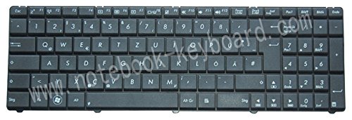 NExpert Orig. QWERTZ Deutsche Tastatur für Asus K75DE-TY068H K75DE-1A Serie Schwarz NEU von NExpert