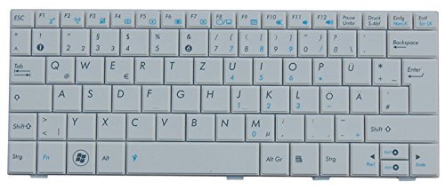 NExpert Orig. deutsche QWERTZ Tastatur für ASUS Eee PC 1005HA 1005HAB 1005HAG 1005HR 1005P 1005PE 1005PEB 1005PEG 1005PG 1005PR 1005PX 1005PXD Serie DE Weiss NEU von NExpert