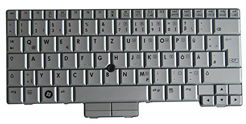 NExpert Original QWERTZ Tastatur für HP Compaq 2710p Serie DE Neu Silber von NExpert