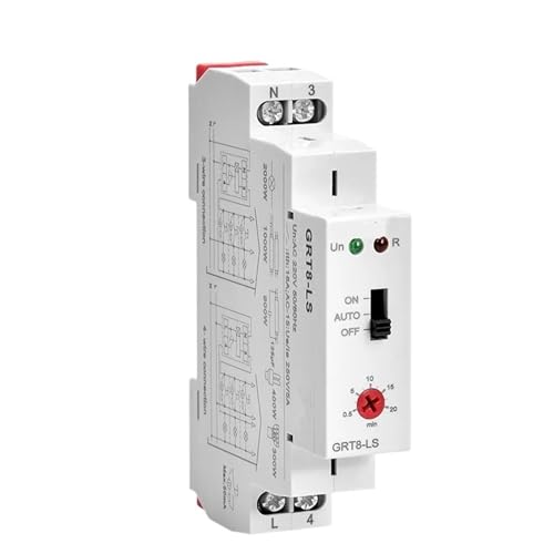 1 stücke GRT8-LS/LM Treppenhaus Schalter Automatische Verzögerung aus Licht Schalter AC230V Relais 16A Licht Control Relais Treppenhaus Timer Schalter(GRT8-LS AC230) von NFDBDGZD