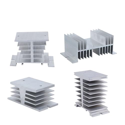1 stücke Kühler for Einphasig 10A 25A 40A 60A 80A 100A 120A 200A Aluminium Kühlkörper SSR-10DA 25DA 40DA 1 Phase Solid State Relais(For 10-400A) von NFDBDGZD