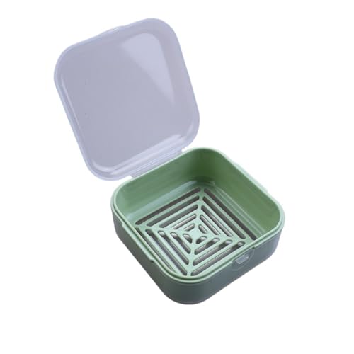 Seifenbox 1 Stück Mini-Seifenbox for unterwegs, tragbare, auslaufsichere Seifenaufbewahrungsbox, geeignet for Reisen im Schlafsaal, Camping, Fitnessstudio, Morandi-Farben(Light Green) von NFEKLFI
