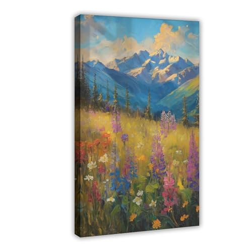 NFFBGFD Leinwandposter mit buntem Blumenfeld, Wandkunstdruck, Bild, Gemälde, 40 x 60 cm NFFBGFD Leinwandposter mit buntem Blumenfeld, Wandkunstdruck, Bild, Gemälde, 40 x 60 cm von NFFBGFD