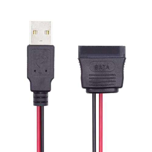NFHK DC 5 V einzelner USB auf SATA 15-poliges Stromkabel für 2,5 Zoll SATA HDD SSD Disk Driver 5 V 2 A max NFHK DC 5 V einzelner USB auf SATA 15-poliges Stromkabel für 2,5 Zoll SATA HDD SSD Disk Driver 5 V 2 A max von NFHK