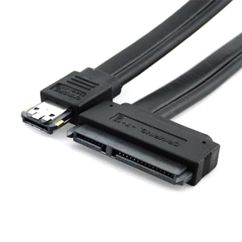 NFHK Dual Power 12 V und 5 V eSATAp Power ESATA USB 2.0 Combo auf 22Pin SATA-Kabel für 6,3 cm 8,9 cm Festplatte von NFHK