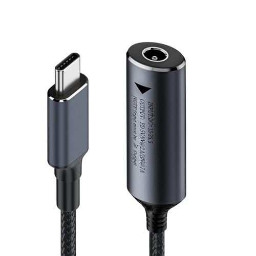 NFHK-Kabel DC-Buchse 5,5 x 2,1 mm Eingang auf USB-C Typ-C Power 140 W Ladekabel für Laptop-Telefon PD9V 5 V 20 V NFHK-Kabel DC-Buchse 5,5 x 2,1 mm Eingang auf USB-C Typ-C Power 140 W Ladekabel für Laptop-Telefon PD9V 5 V 20 V von NFHK
