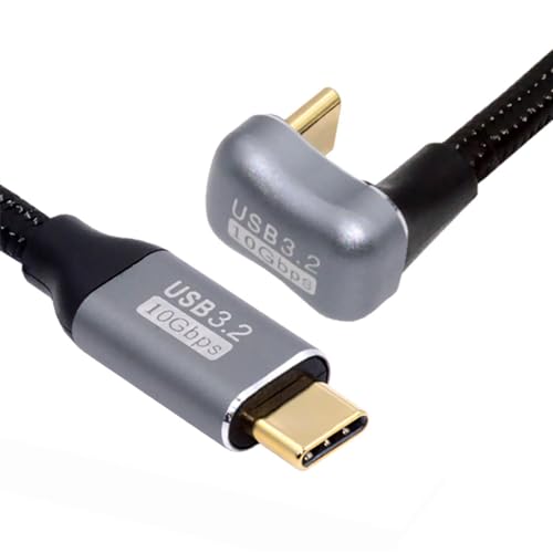 NFHK Opposite U Shape Back Angled USB-C USB 3.1 Type C Male to Male Extension Data Cable 10Gbps 100W with Sleeve 200cm NFHK Opposite U Shape Back Angled USB-C USB 3.1 Type C Male to Male Extension Data Cable 10Gbps 100W with Sleeve 200cm von NFHK