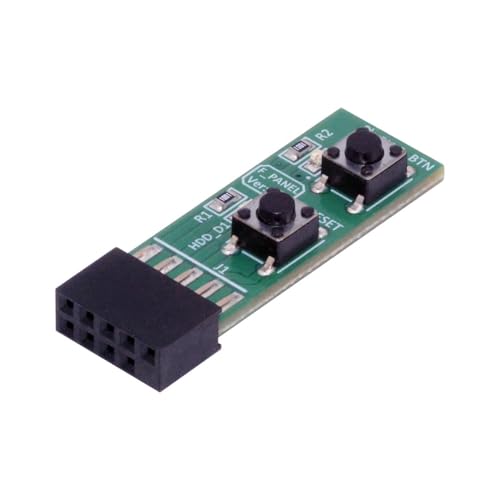 NFHK Reset Power Jumper Mainboard 9Pin Power Starter Board für Computer Switching Board Adapter mit Taste für Wartungsaufgaben von NFHK