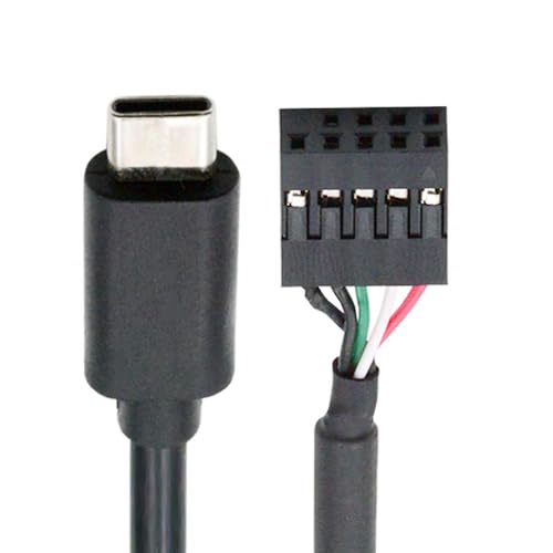 NFHK USB 2.0 Motherboard 9pin 10pin Header to Type-C USB-C Cable 50cm for Mini Monitor Sensor Panel Camera NFHK USB 2.0 Motherboard 9pin 10pin Header to Type-C USB-C Cable 50cm for Mini Monitor Sensor Panel Camera von NFHK