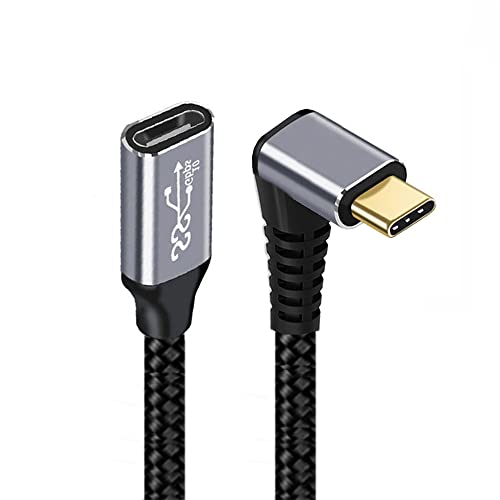 NFHK Up-Down-Verlängerungskabel, USB-C USB 3.1, Typ C, Stecker auf Buchse, 10 Gbit/s, 100 W, mit Hülle für Laptop, 50 cm NFHK Up-Down-Verlängerungskabel, USB-C USB 3.1, Typ C, Stecker auf Buchse, 10 Gbit/s, 100 W, mit Hülle für Laptop, 50 cm von NFHK