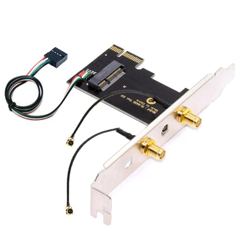 NFHK Wireless NGFF A/E-Key WiFi Karte auf PCI-E Express 1x Adapter für WLAN Wifi6 Wifi7 Bluetooth von NFHK