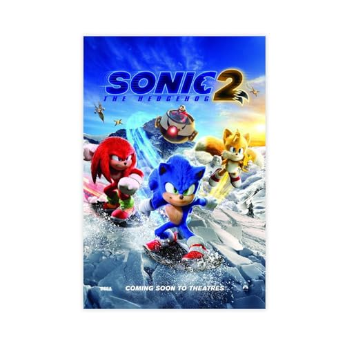 NFJUVX Poster der Sonic The Hedgehog-Serie (21) Leinwand-Poster, Schlafzimmer-Dekor, Sportlandschaft, Büro, Raumdekoration, Geschenk, ungerahmt, 50 x 75 cm von NFJUVX