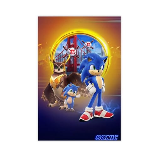 NFJUVX Poster der Sonic The Hedgehog-Serie (22) Leinwand-Poster, Wandkunst, Dekordruck, Bild Gemälde für Wohnzimmer, Schlafzimmer, Dekoration, ungerahmt, 30 x 45 cm von NFJUVX