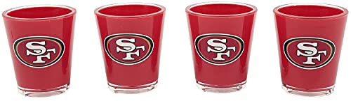 NFL San Francisco 49ers Unisex Schnapsglas-Set Standard Acryl Fan-Merch, Sport von Duck House