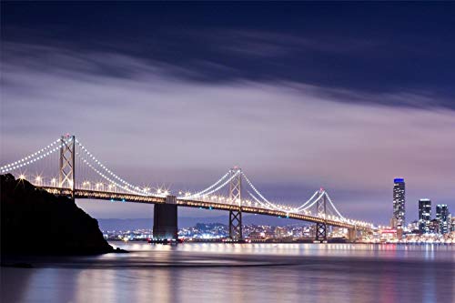 5D-Diamant-Malset, Bohrer, 5D-Diamantkunst, San Francisco Bridge, Flusslichter, DIY, Strass-Stickerei, Kreuzstich, Kunsthandwerk für Heim-Wanddekoration, 40 x 50 cm 5D-Diamant-Malset, Bohrer, 5D-Diamantkunst, San Francisco Bridge, Flusslichter, DIY, Strass-Stickerei, Kreuzstich, Kunsthandwerk für Heim-Wanddekoration, 40 x 50 cm von NFRAZ