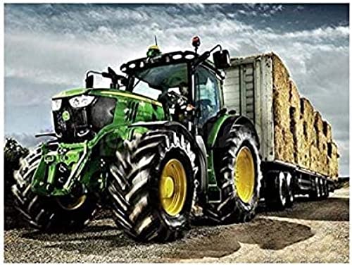 NFRAZ 5D-Diamant-Malerei-Set, grüner Traktor, LKW, Stickerei, Bild, Kreuzstich, Mosaik, 40 x 50 cm NFRAZ 5D-Diamant-Malerei-Set, grüner Traktor, LKW, Stickerei, Bild, Kreuzstich, Mosaik, 40 x 50 cm von NFRAZ