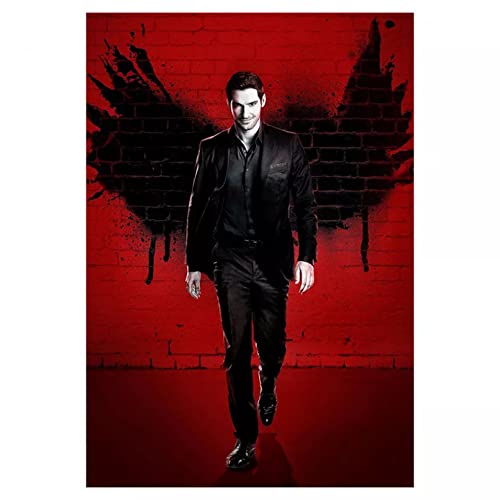 NFRAZ 5D-Diamantgemälde zum Selbermachen, rund, „Lucifer“, TV-Poster, 3D-Stickerei, Kreuzstich, Strass-Mosaik, Heimdekoration, Geschenk, 50 x 60 cm NFRAZ 5D-Diamantgemälde zum Selbermachen, rund, „Lucifer“, TV-Poster, 3D-Stickerei, Kreuzstich, Strass-Mosaik, Heimdekoration, Geschenk, 50 x 60 cm von NFRAZ