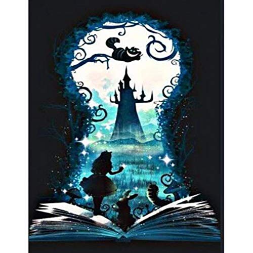NFRAZ 5D-Diamantmalerei zum Selbermachen, Alice im Wunderland-Set, Kreuzstich, quadratisch, rund, Diamantstickerei als Dekoration, Geschenk, 40 x 40 cm NFRAZ 5D-Diamantmalerei zum Selbermachen, Alice im Wunderland-Set, Kreuzstich, quadratisch, rund, Diamantstickerei als Dekoration, Geschenk, 40 x 40 cm von NFRAZ